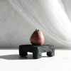 Small Square Shelf Riser in Carbon Black Concrete | Decorative Tray in Decorative Objects by Carolyn Powers Designs. Item made of concrete compatible with minimalism and contemporary style