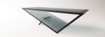 Time/Space Portal Table in Green Glass | Coffee Table in Tables by Neal Aronowitz. Item made of glass works with minimalism & mid century modern style