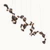 Dune 20 Spiral in Metallic Tones Pendant Light | Chandeliers by MOSS Objects. Item composed of metal in contemporary or japandi style