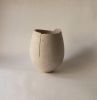Organic unglazed beige ceramic vessel VÉORA | Vases & Vessels by Àlvar Martínez Mestres | Barcelona in Barcelona. Item made of stoneware works with minimalism & contemporary style