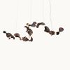 Dune 12 Curve in Metallic Tones Pendant Light | Chandeliers by MOSS Objects. Item composed of metal compatible with contemporary and japandi style