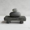 Medium Shelf Riser in Textured Stone Grey Concrete | Decorative Tray in Decorative Objects by Carolyn Powers Designs. Item made of concrete compatible with minimalism and contemporary style