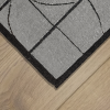 Monochrome Muse | Rugs by Hillary Ronney-Fernandes | LWI. Item composed of wool compatible with mid century modern and contemporary style