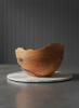 Massive Thuja Wood Bowl with Emerald Resin | Decorative Bowl in Decorative Objects by Holzkunst Samuel Meisinger. Item composed of wood in art deco style