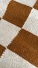 Rustic Checkered Handwoven Area Rug | Runner Rug in Rugs by Mumo Toronto. Item made of fabric