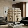 CASCADE No.1 | Modern Macrame Chandelier & Fiber Art | Chandeliers by Puvor. Item compatible with boho and mid century modern style
