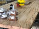Custom Branded Solid wood table tops | Dining Table in Tables by Stone City Woodworks. Item composed of wood & steel