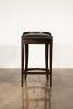 Contemporary Counter Stool in Wood and Leather by Costantini | Chairs by Costantini Design. Item composed of wood and leather in contemporary style