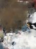 Cliff Face: Peregrine Kingdom | Oil And Acrylic Painting in Paintings by Nicholas Kriefall. Item made of canvas works with contemporary & modern style