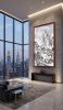 Hand-Painted Winter Landscape Traditional Chinese Silk Art 2 | Oil And Acrylic Painting in Paintings by Dynasty Artisan. Item made of wood with glass works with contemporary & eclectic & maximalism style