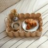 Mini Wavy Tray (Natural) | Serving Tray in Serveware by Hastshilp. Item in boho or minimalism style