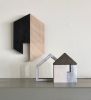 Sculpture: Black, white, silver | Wall Sculpture in Wall Hangings by Susan Laughton Artist | GALLERY57 in Arundel. Item made of wood with synthetic