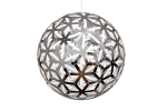 Lattice Light Ball 70 Chrome | Pendants by ADAMLAMP. Item composed of synthetic compatible with modern style