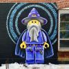 Lego Wizard exterior Murals | Street Murals by Jared Goulette | The Color Wizard