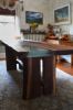 Walnut dining table with epoxy inlay | Tables by Abodeacious