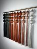 Amber: Medium Gradient Sculptural Wall Hanging | Wall Sculpture in Wall Hangings by Cadence by Clarity Craft Studio. Item made of wood & brass compatible with mid century modern and contemporary style