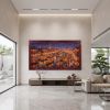 Monet Style Song Lantern Festival Oil Painting on Linen | Oil And Acrylic Painting in Paintings by Dynasty Artisan. Item composed of linen compatible with contemporary and eclectic & maximalism style