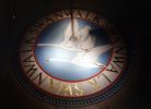 Swan Walk Circular Mosaic Floor Inlay | Public Mosaics by Paul Siggins - The Mosaic Studio | Swan Walk in Horsham. Item made of ceramic