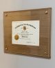 Modern Diploma Frame Handcrafted by Robert Wolfkill | Decorative Frame in Decorative Objects by Wolfkill Woodwork. Item compatible with mid century modern and contemporary style