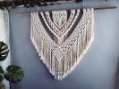 Macrame Wall Hanging with Dyed Fringe for Home Decor | Wall Hangings by Desert Indulgence. Item made of cotton with fiber works with boho style