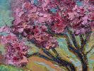 Original Cherry Blossom Painting on Canvas | Paintings by Emily Newman Fine Art