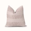 Mauve Pillow Cover | 3 Rows of Wine Hued Dots | Cushion in Pillows by SewLaCo. Item composed of cotton