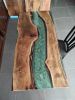 Epoxy table, Modern Dining Table, Wood Dining Table | Tables by evendes. Item made of walnut