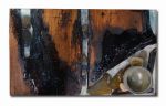 rustic epoxy serving board | Serveware by Abodeacious. Item composed of oak wood & stoneware