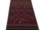 Vintage Baluch Tribal Kilim in Red with Geometric Patterns | Area Rug in Rugs by Rug and Kilim
