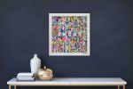 AMOUR III - original painting | Mixed Media in Paintings by Xiaoyang Galas. Item composed of wood in contemporary or asian style