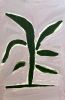 Petite Mauve and Green Fern II | Oil And Acrylic Painting in Paintings by Erin Donahue Tice Fine Art. Item made of paper with synthetic