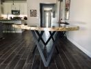 Live Edge Dining Table | Tables by Live Edge Lust. Item made of wood & metal