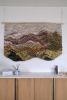 Textural Fiber Wall Hanging – Autumn Mountain Tapestry | Wall Hangings by Rebecca Whitaker Art. Item composed of cotton compatible with boho and contemporary style