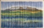 KATAHDIN Mountain Art, Hand dyed Textile Wall Hanging | Tapestry in Wall Hangings by Wallflowers Hanging Art. Item composed of wool & fiber compatible with boho and contemporary style
