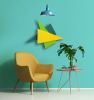 "Triangular Composition" Glass Wall Sculpture | Wall Hangings by Karo Studios. Item composed of glass