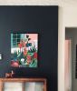 Souvenirs du Mexique | Mixed Media in Paintings by Marielle Robichaud. Item composed of wood & fabric compatible with contemporary and eclectic & maximalism style