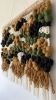 Woven Wool Tapestry "Forest Mosaic" | Wall Hangings by Tissage Sauvage. Item composed of wood and wool in boho or contemporary style
