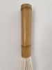 Single Bamboo Fiber Art Wall Module for Custom Installations | Sculptures by Olivia Fiber Art. Item composed of bamboo and wool in minimalism or japandi style