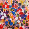 Frida 9 (24x24") | Oil And Acrylic Painting in Paintings by Valerie Capewell. Item composed of canvas compatible with contemporary and modern style