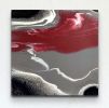 Carmine Contour | Oil And Acrylic Painting in Paintings by Carrie Rodak Fine Art. Item composed of wood and canvas in minimalism or contemporary style