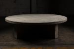 Handcrafted Solid Oak Round Atlantic Coffee Table | Tables by Aeterna Furniture