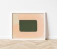 Green & Pink Abstract Color Field Art Print | Prints by Emily Keating Snyder. Item made of paper works with minimalism & contemporary style