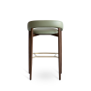 Dino Bar | Bar Stool in Chairs by MatzForm | Peet's Coffee 皮爷咖啡 in Xuhui Qu. Item composed of oak wood and brass