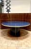 ¨Julieta¨High Gloss Round Dining Table Palm Springs Style | Tables by Jover + Valls. Item composed of brass compatible with art deco and modern style