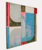 The Maze Blue and Pink | Oil And Acrylic Painting in Paintings by Ronald Hunter. Item made of canvas works with contemporary & industrial style