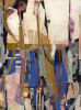 Urban Collage #101 | Mixed Media by Anna Carll. Item made of aluminum