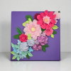 Violet Harmony | Mixed Media in Paintings by Mahreen Ahmad. Item composed of canvas in contemporary or modern style
