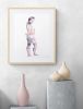 Nude No. 60 : Original Watercolor Painting | Paintings by Elizabeth Beckerlily bouquet. Item composed of paper in minimalism or contemporary style