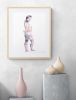 Nude No. 60 : Original Watercolor Painting | Paintings by Elizabeth Becker. Item composed of paper in minimalism or contemporary style