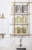 Wall Mounted Collector's Shelving Units | Wall Sculpture in Wall Hangings by Amuneal | La Glace in Vancouver. Item made of brass